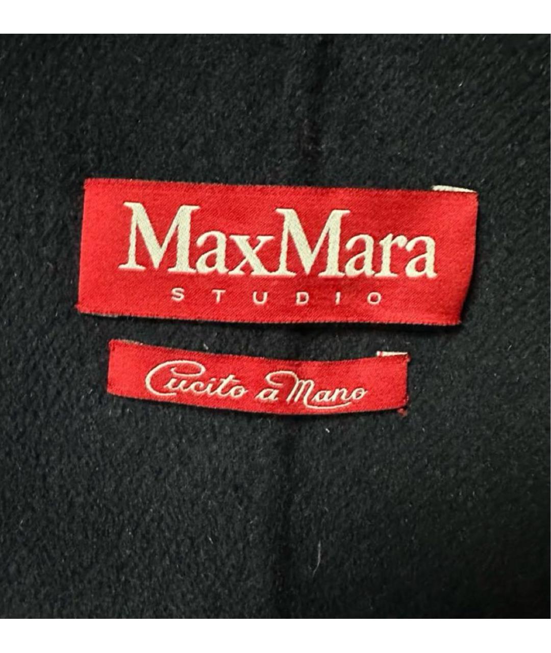 'S MAX MARA Темно-синее кашемировое пальто, фото 4