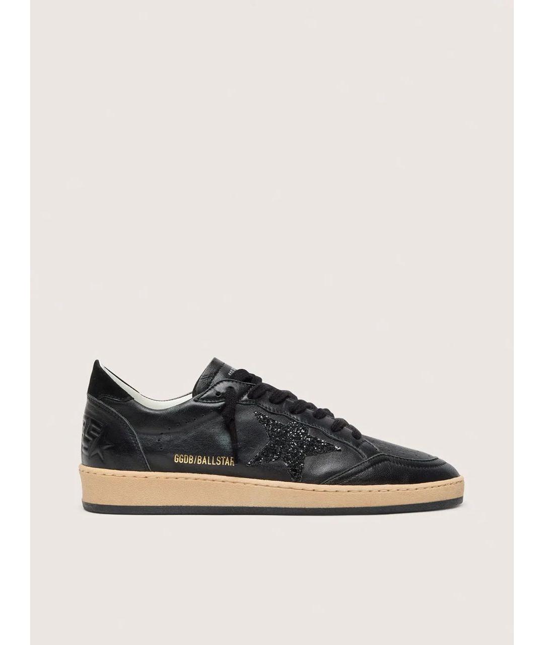 GOLDEN GOOSE Черные кожаные кеды, фото 5
