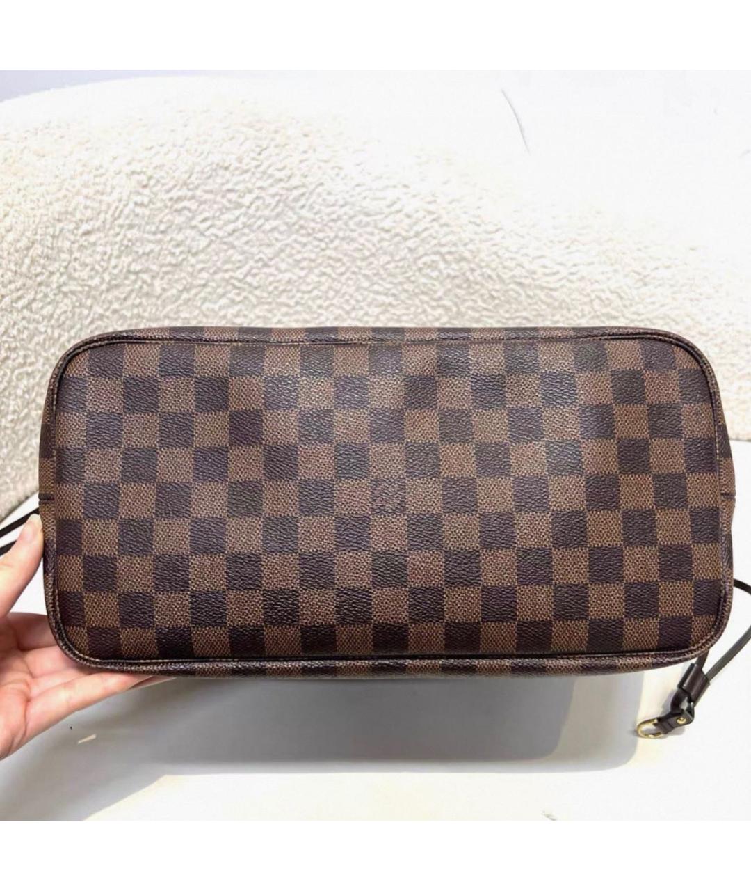 LOUIS VUITTON Коричневая сумка тоут из канвы, фото 5