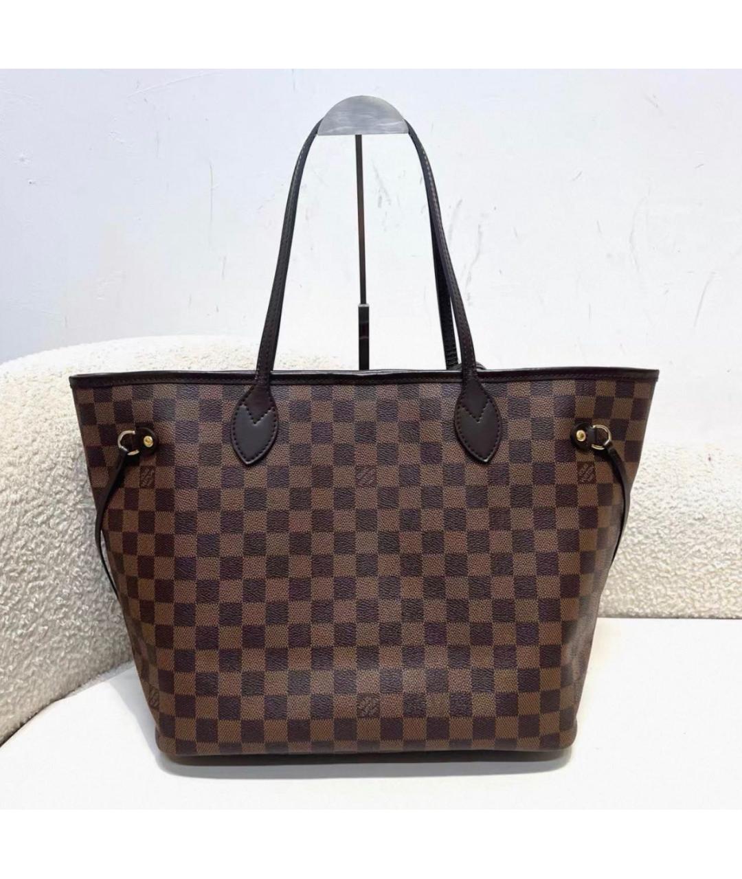 LOUIS VUITTON Коричневая сумка тоут из канвы, фото 2