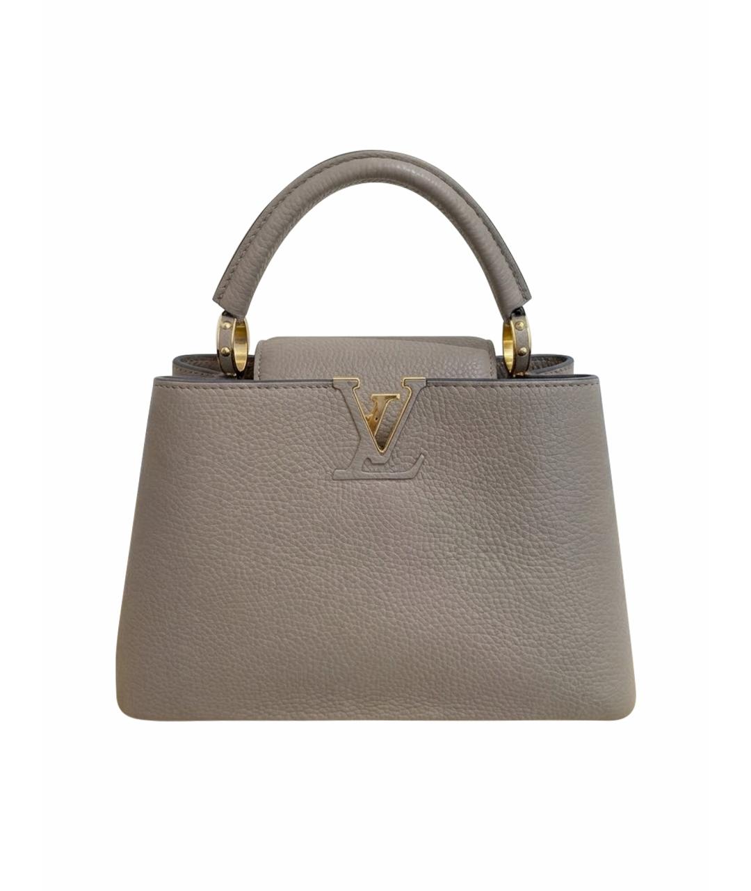 LOUIS VUITTON Бежевая кожаная сумка через плечо, фото 1