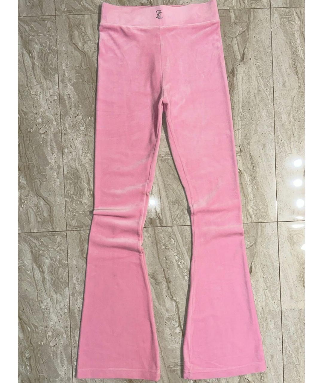 JUICY COUTURE Розовый велюровый спортивные костюмы, фото 8