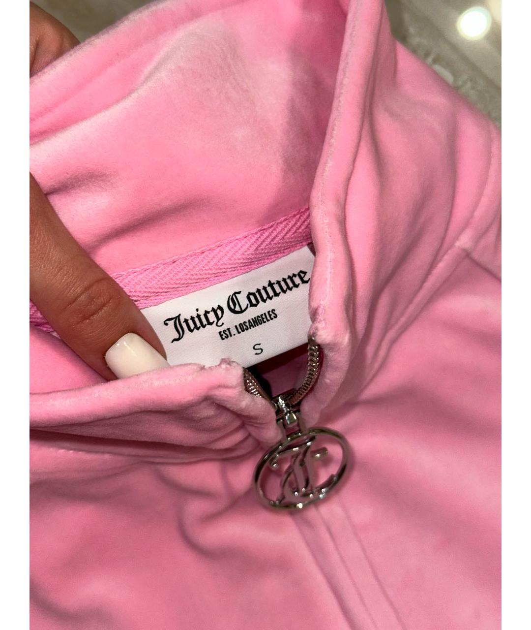 JUICY COUTURE Розовый велюровый спортивные костюмы, фото 6
