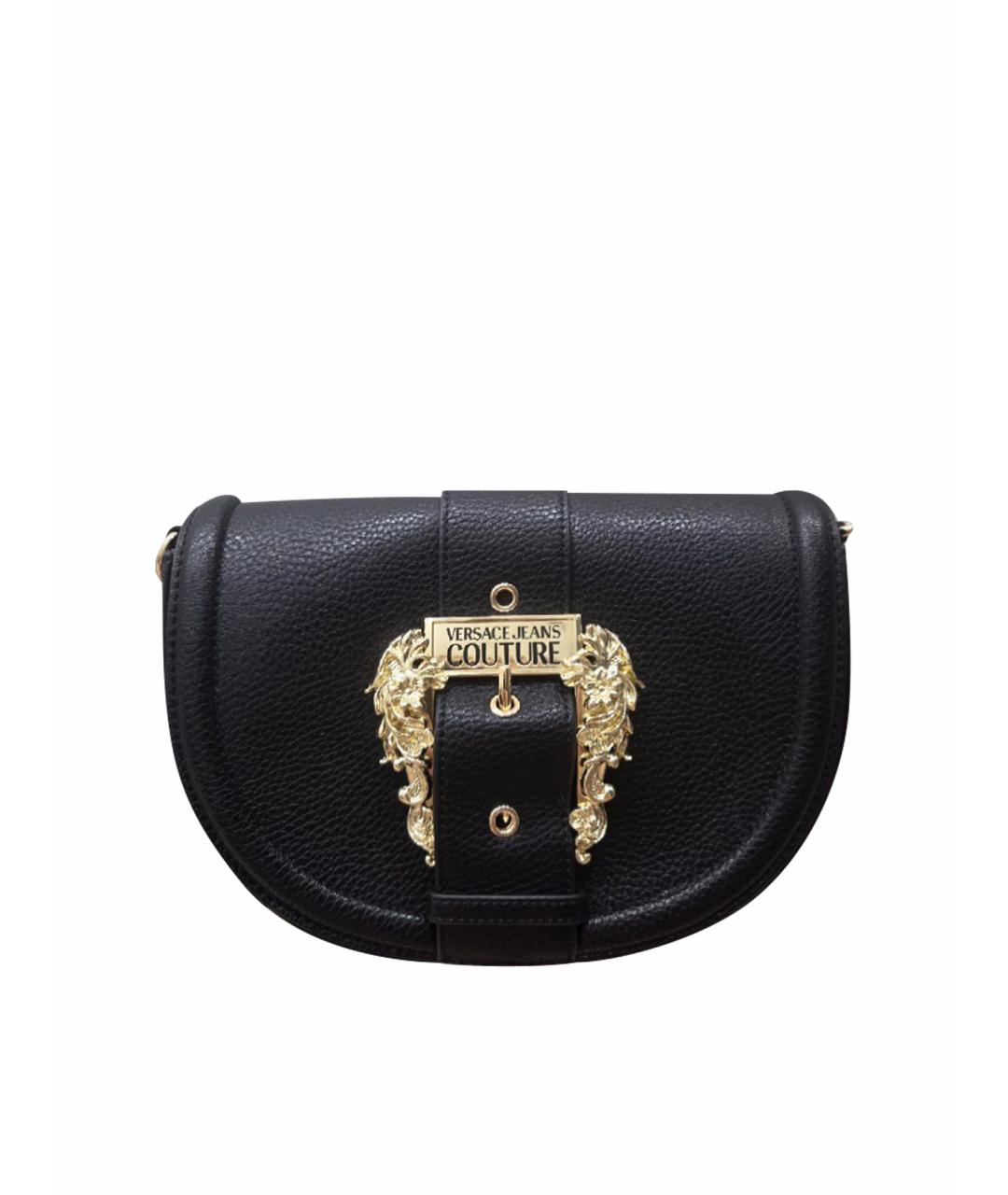 VERSACE JEANS COUTURE Черная сумка через плечо из искусственной кожи, фото 1