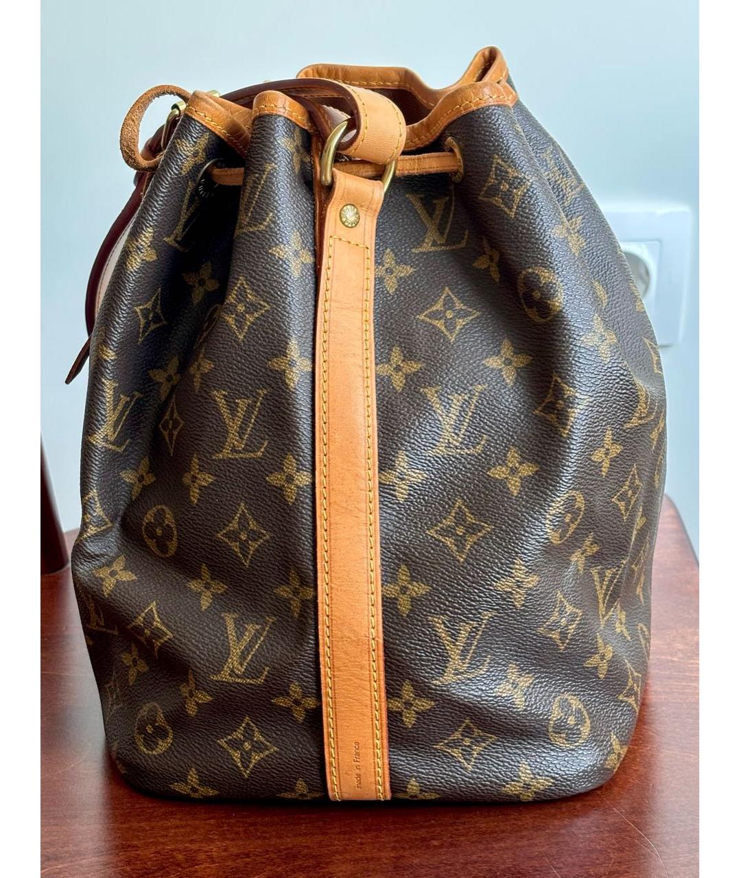 LOUIS VUITTON Коричневая сумка через плечо из канвы, фото 7
