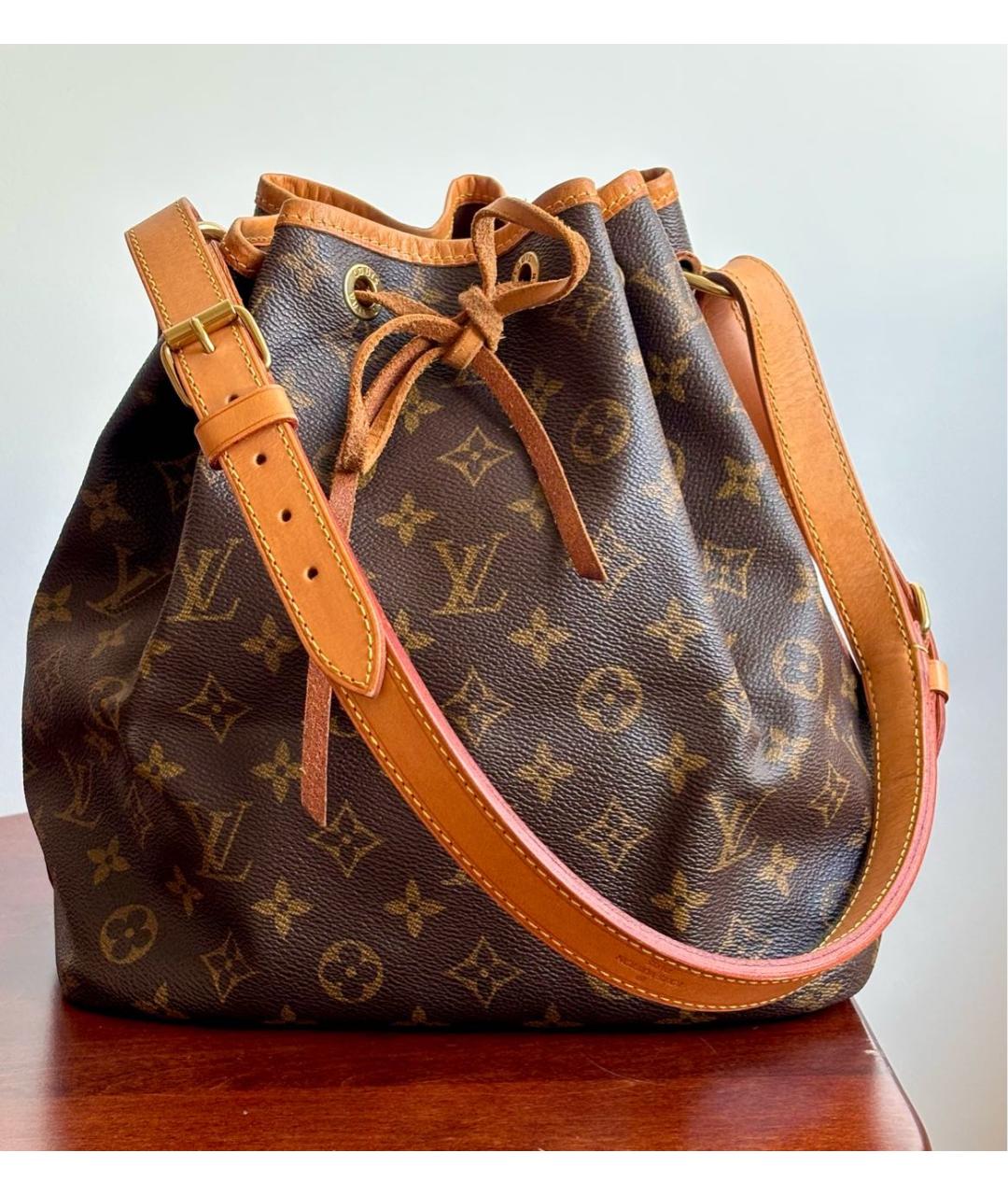 LOUIS VUITTON Коричневая сумка через плечо из канвы, фото 8