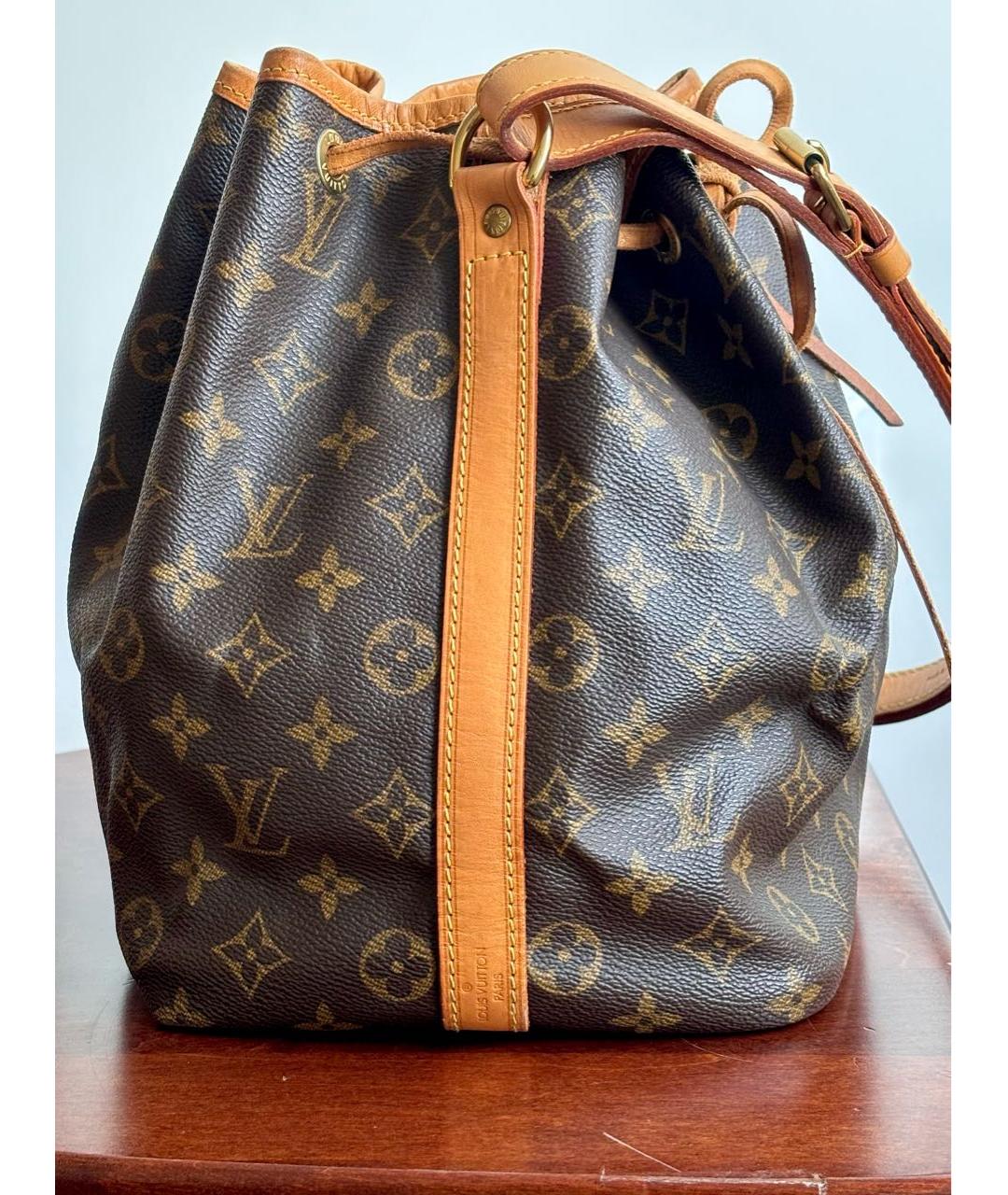 LOUIS VUITTON Коричневая сумка через плечо из канвы, фото 6