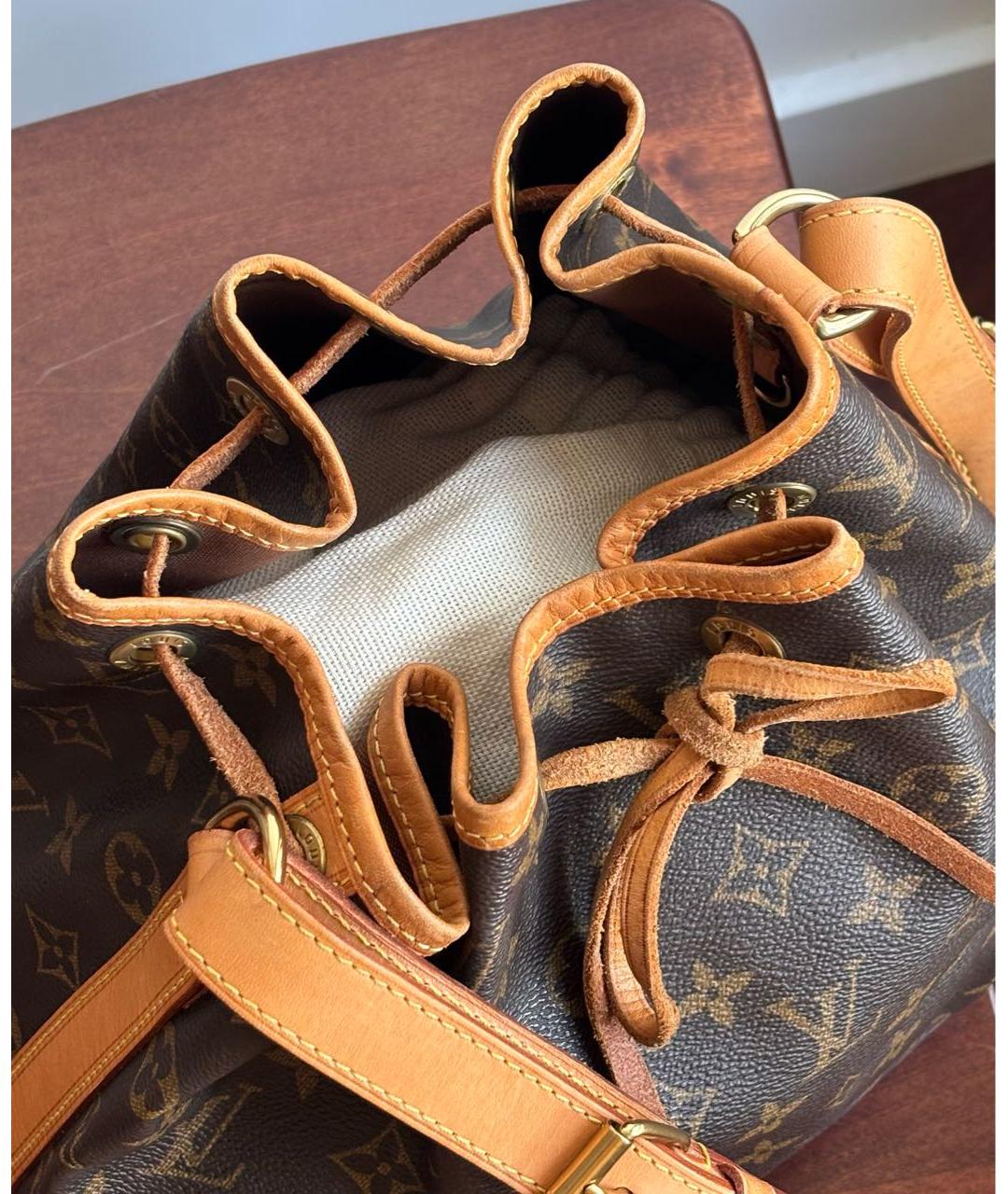 LOUIS VUITTON Коричневая сумка через плечо из канвы, фото 4
