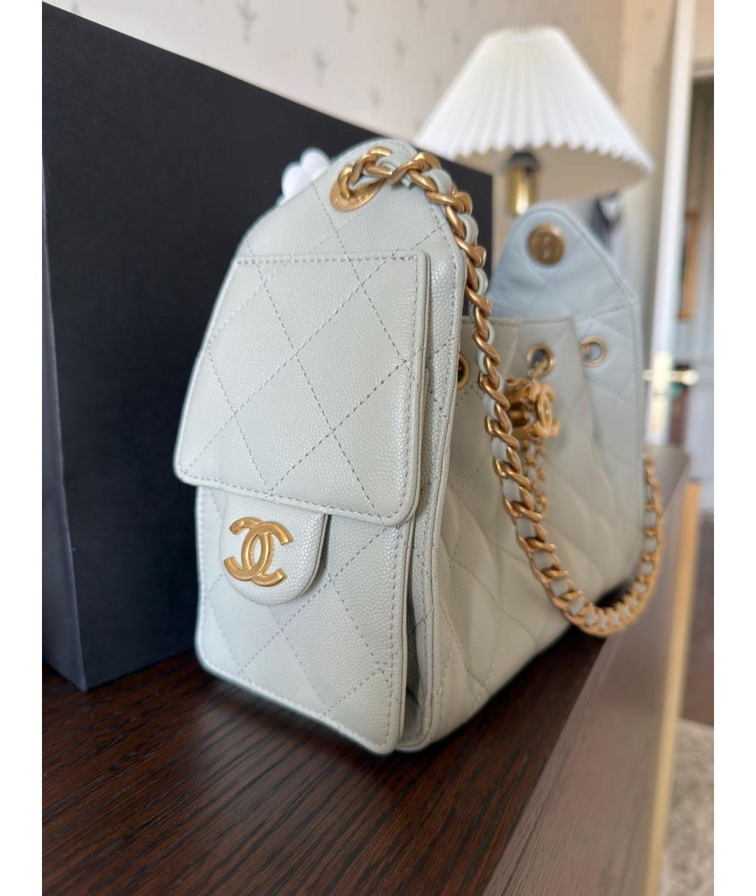 CHANEL Зеленая кожаная сумка через плечо, фото 3
