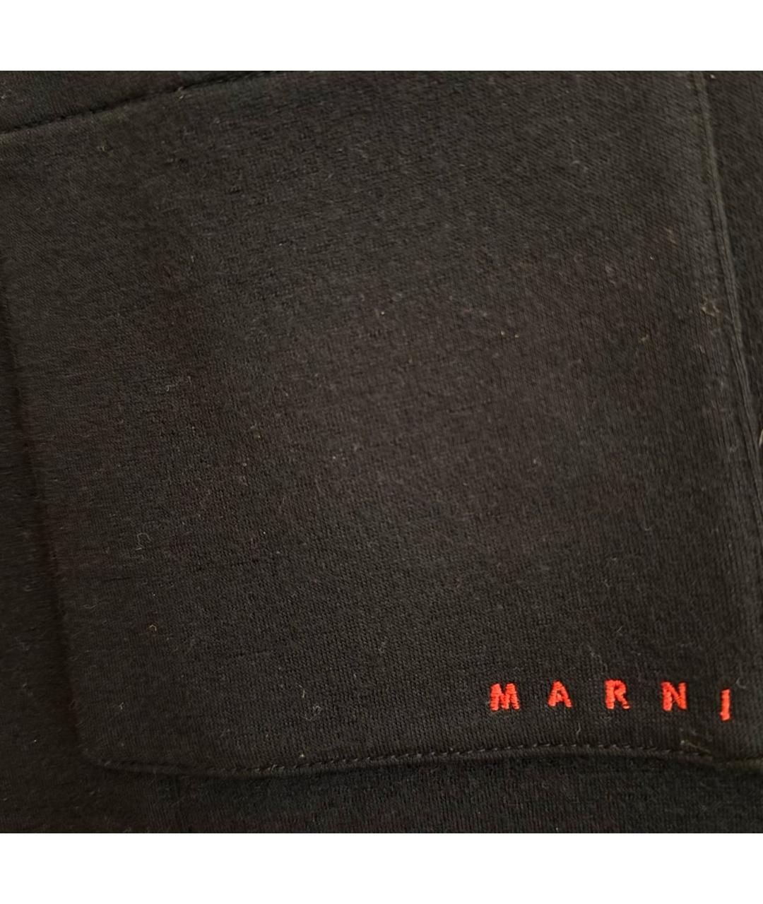 MARNI Темно-синие шерстяные кюлоты, фото 3