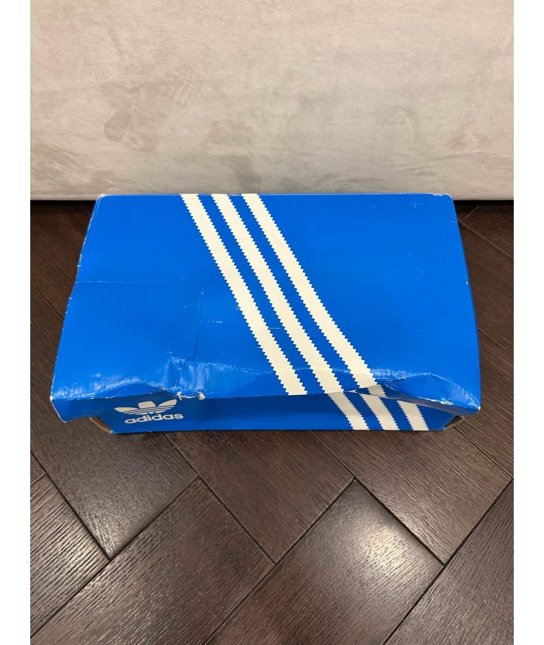 ADIDAS Белые кожаные низкие кроссовки / кеды, фото 6
