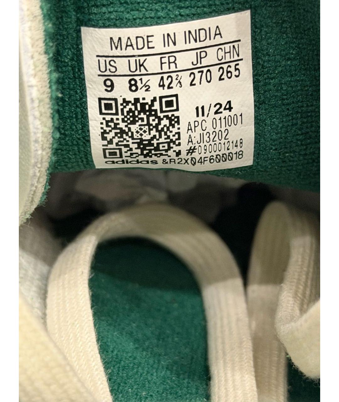 ADIDAS Белые кожаные низкие кроссовки / кеды, фото 4