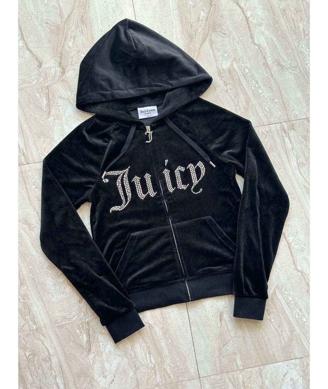 JUICY COUTURE Черный велюровый спортивные костюмы, фото 3