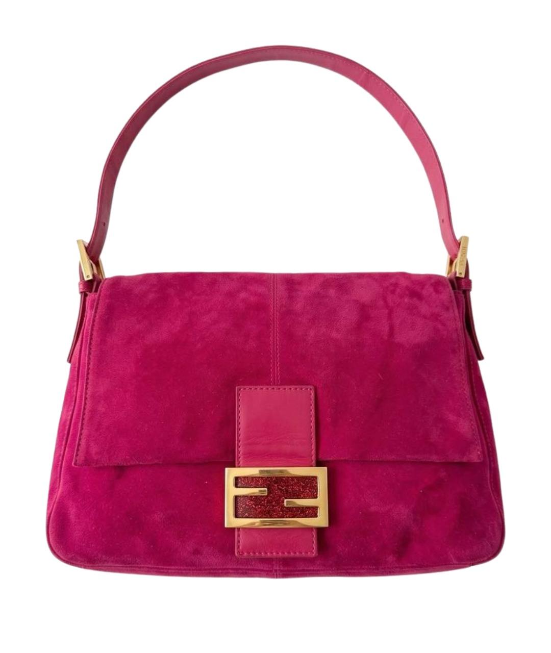 FENDI Фуксия замшевая сумка через плечо, фото 1
