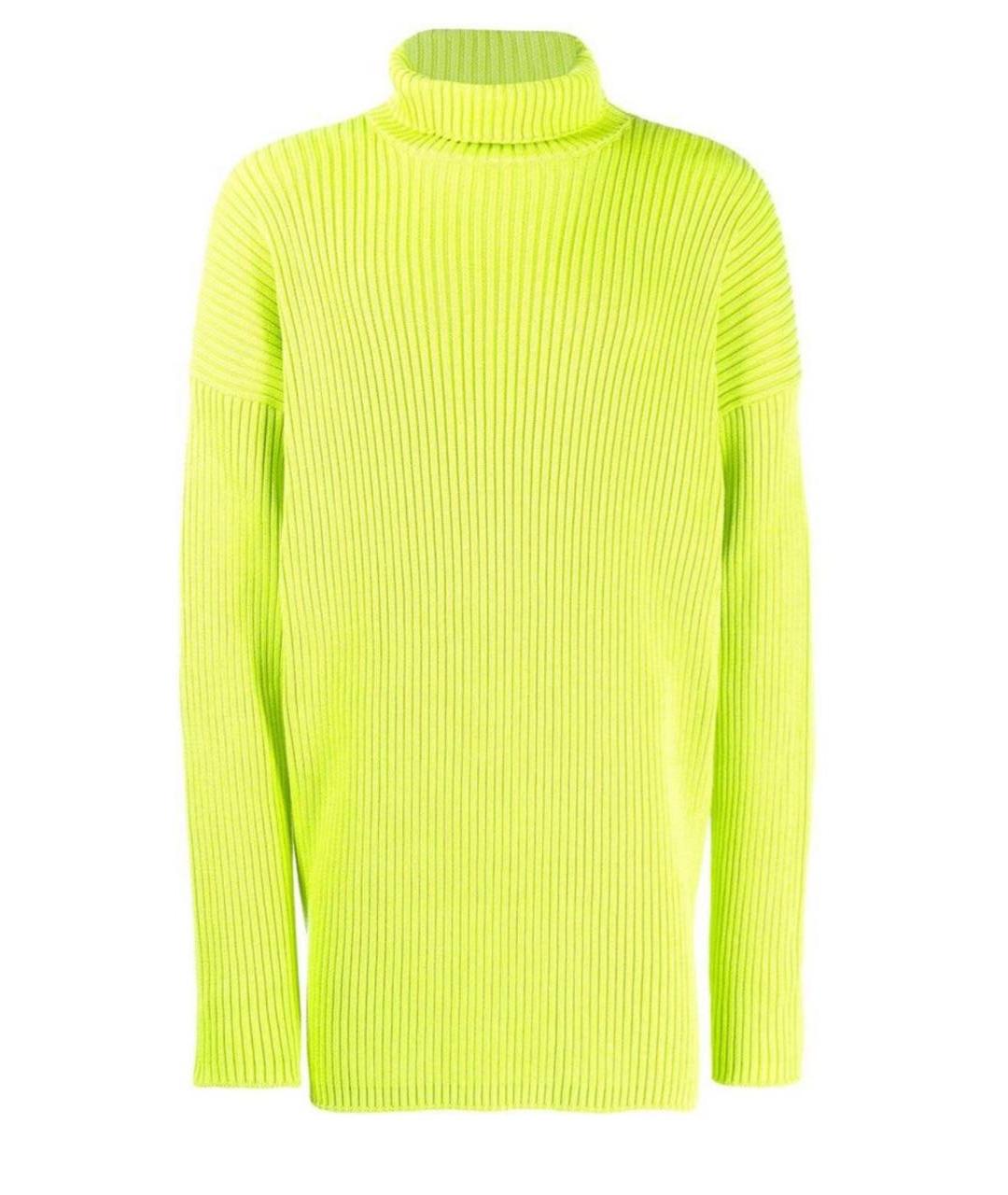 BALENCIAGA Салатовый хлопковый джемпер / свитер, фото 1