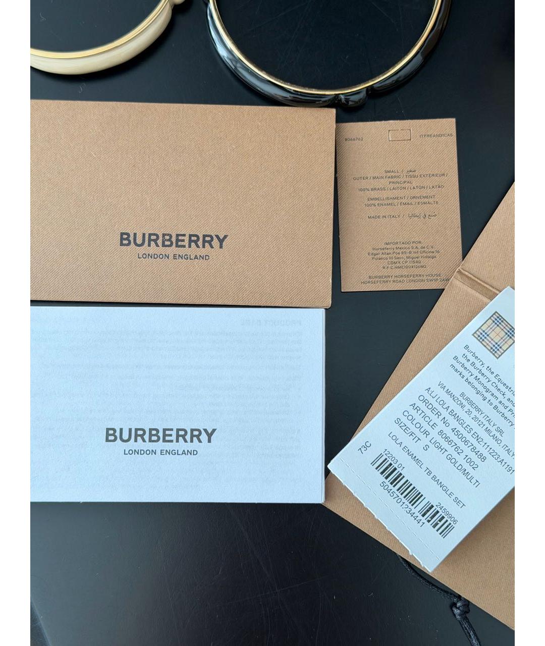 BURBERRY Мульти латунный браслет, фото 5