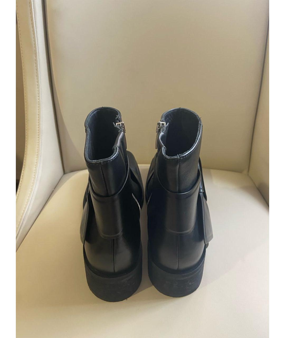 ACNE STUDIOS Черные кожаные ботинки, фото 4