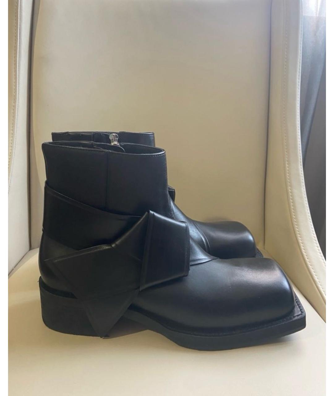 ACNE STUDIOS Черные кожаные ботинки, фото 3