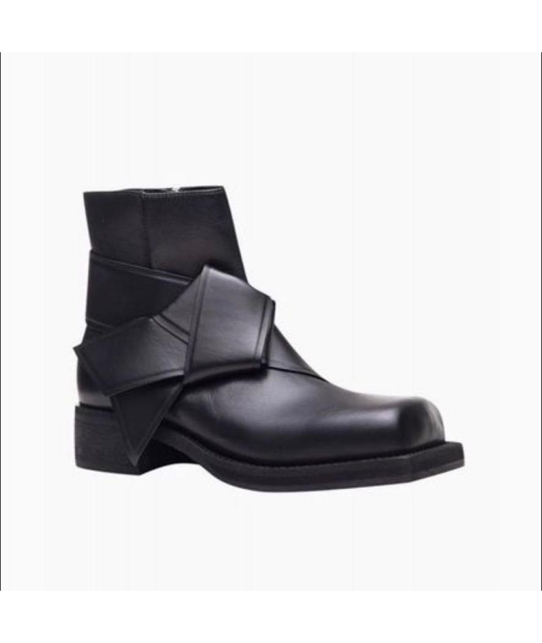 ACNE STUDIOS Черные кожаные ботинки, фото 9