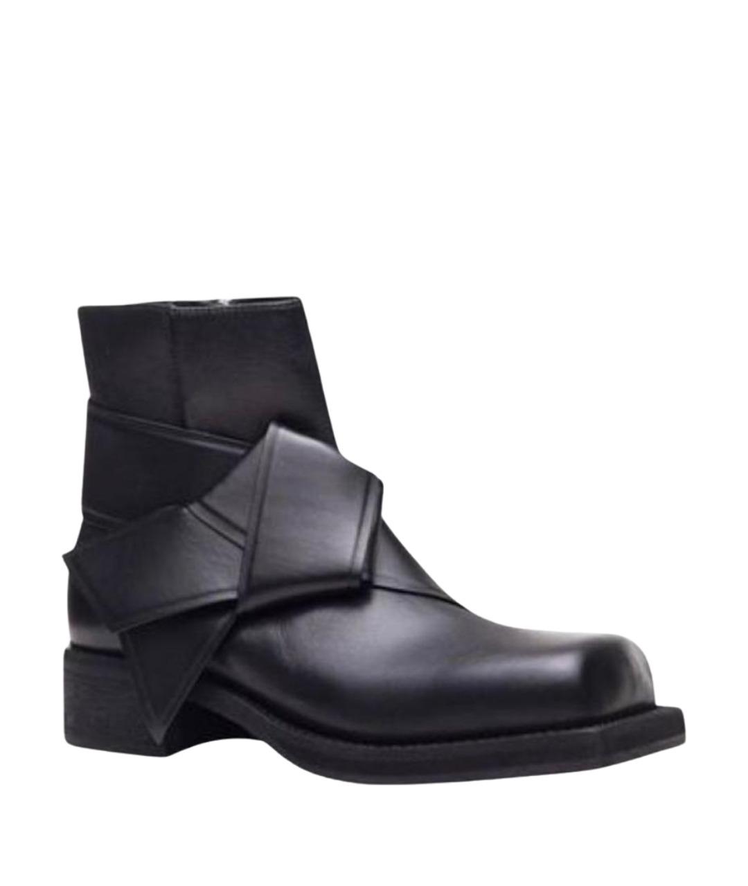 ACNE STUDIOS Черные кожаные ботинки, фото 1