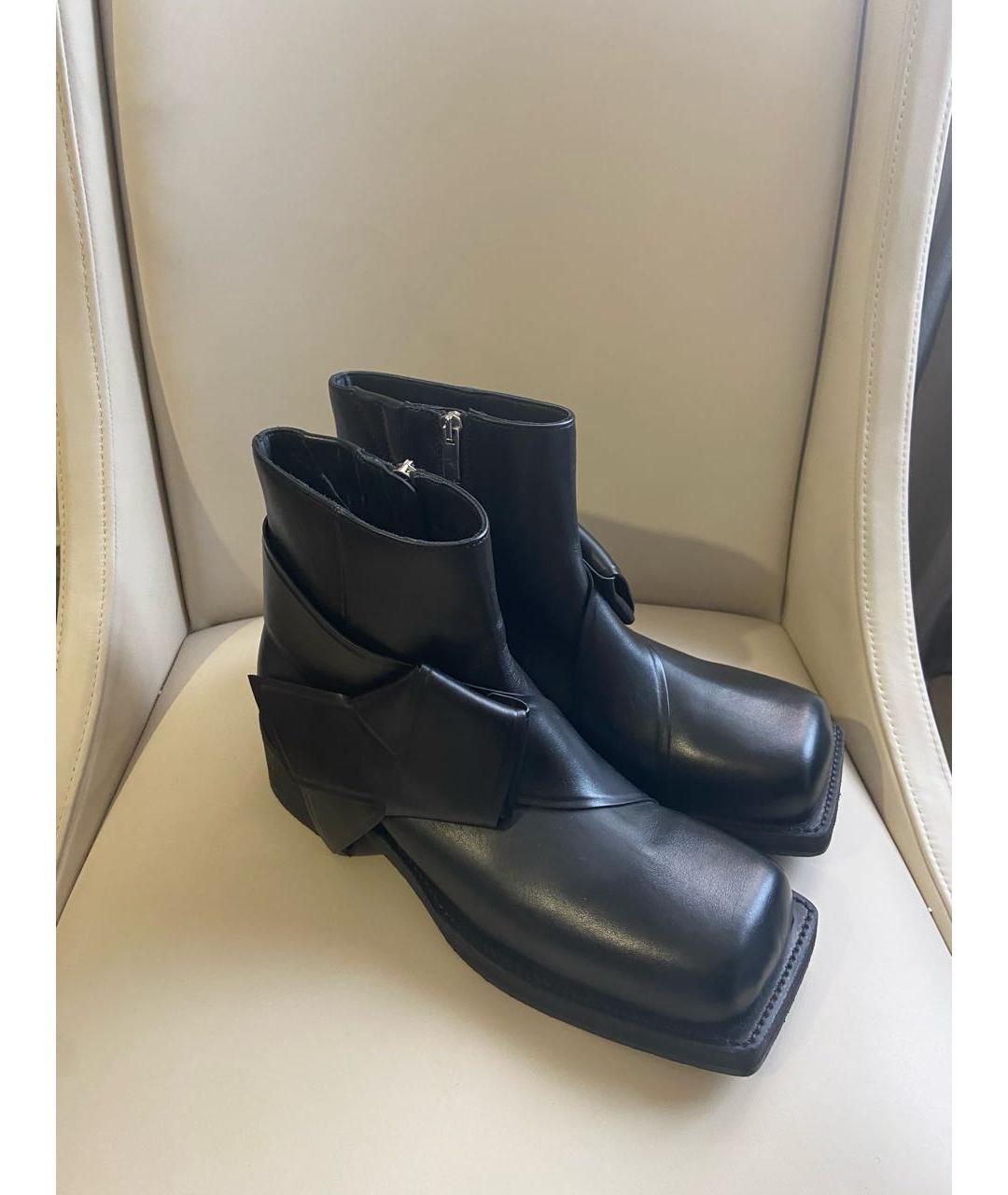 ACNE STUDIOS Черные кожаные ботинки, фото 2