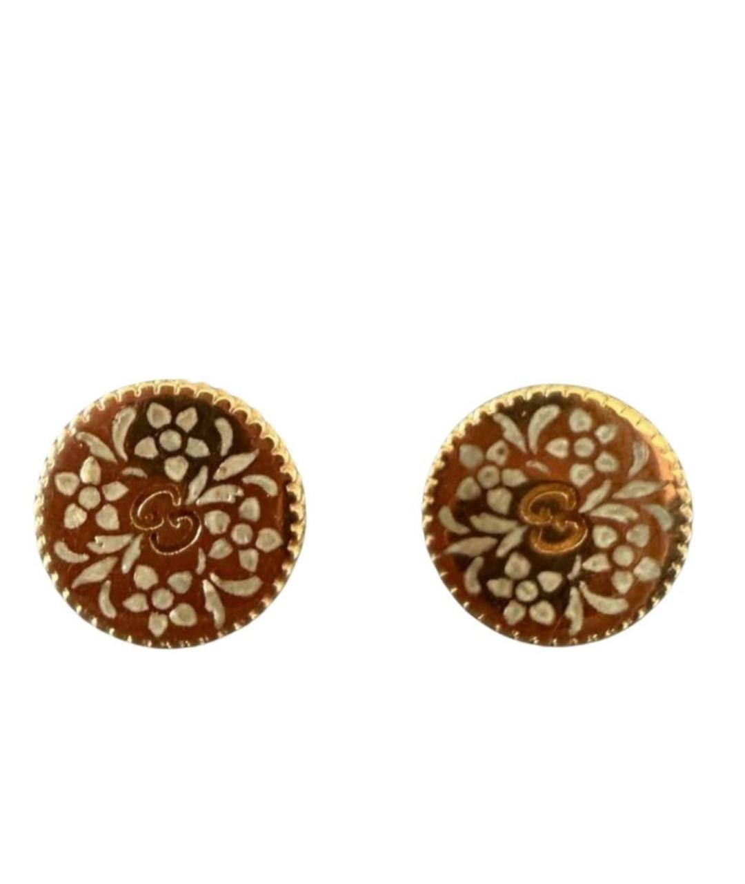 GUCCI Золотые серьги из желтого золота, фото 1