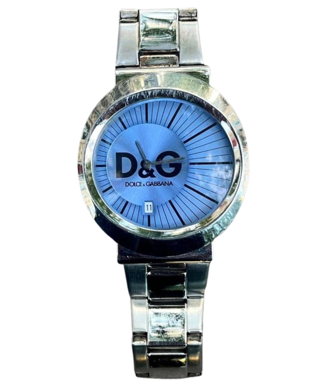 DOLCE&GABBANA Серебряные стальные часы, фото 1