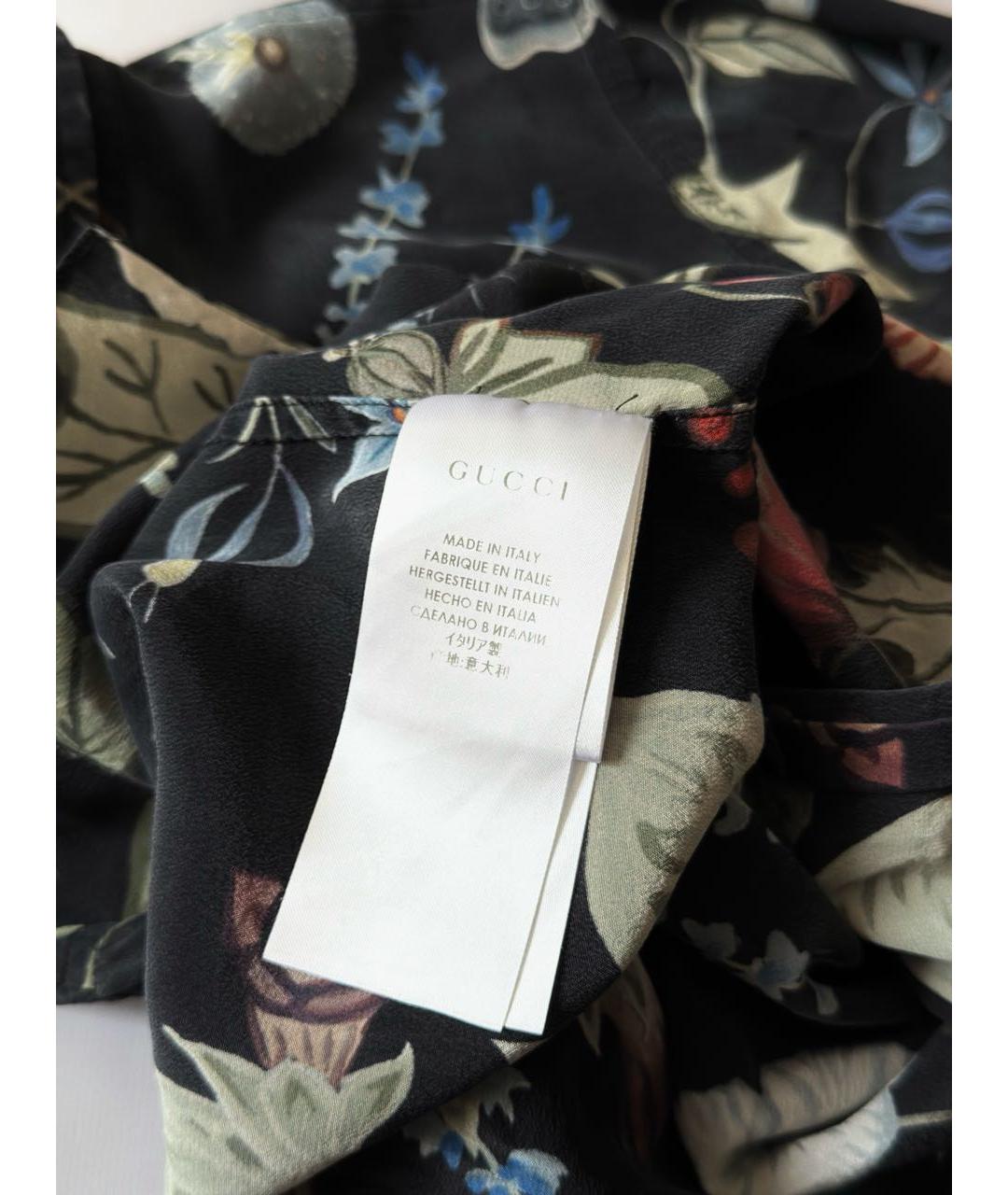GUCCI Мульти шелковая блузы, фото 4