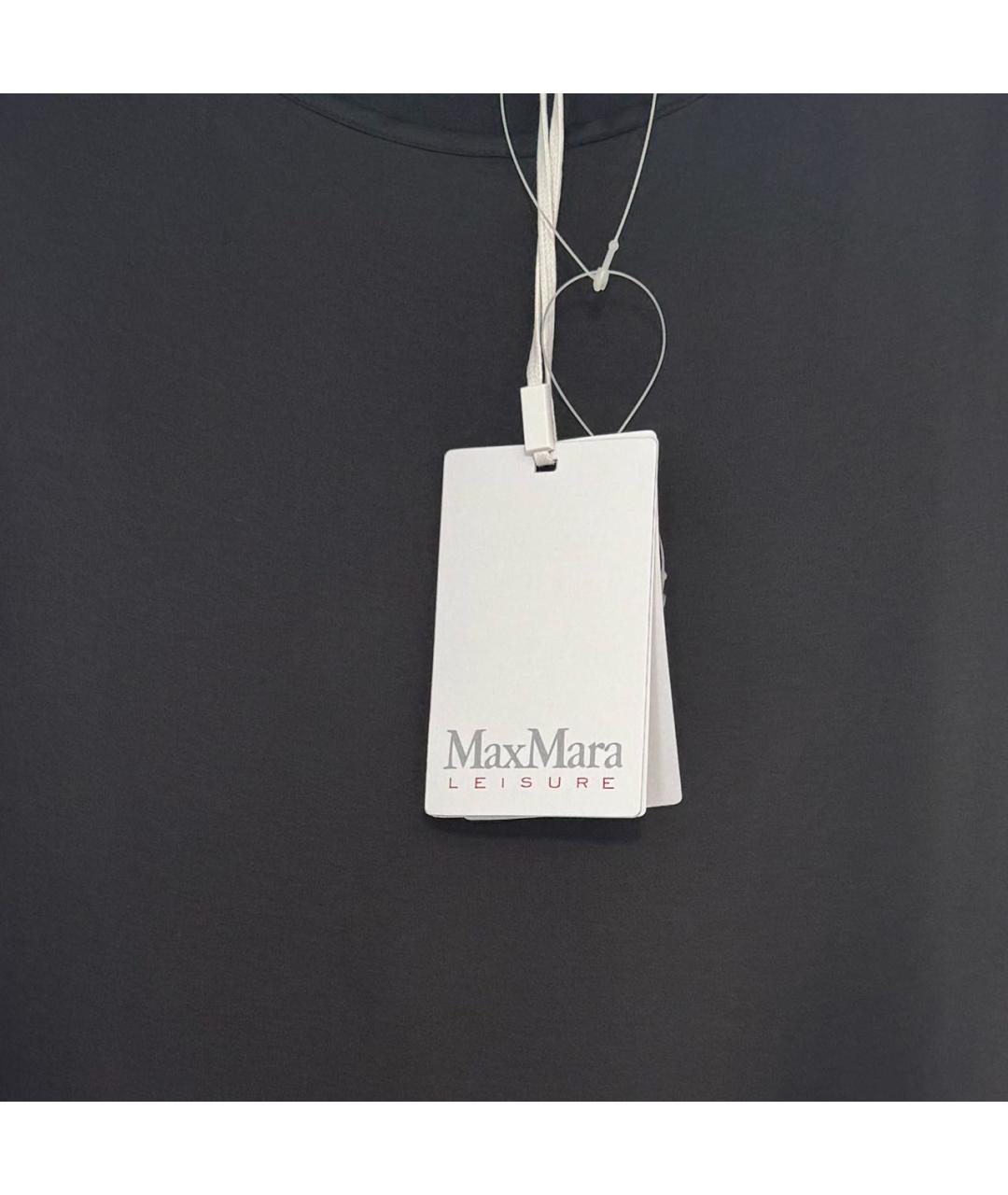MAX MARA Черная шелковая майка, фото 5