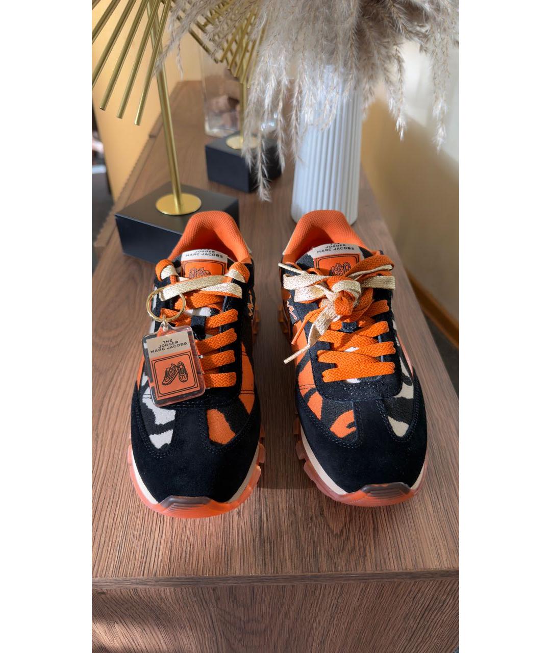 MARC JACOBS Черные кожаные кроссовки, фото 2
