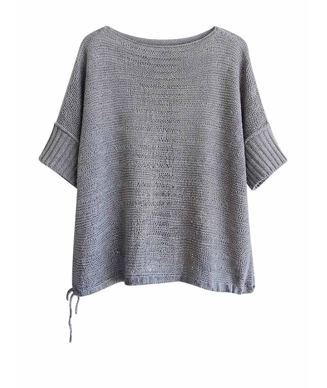LE TRICOT PERUGIA Бежевый льняной джемпер / свитер, фото 1