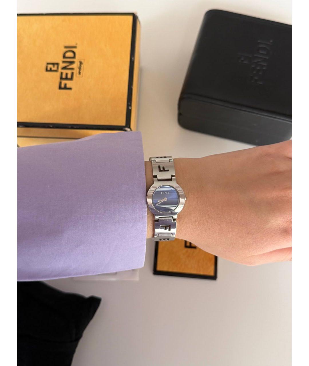 FENDI Серебряные стальные часы, фото 6