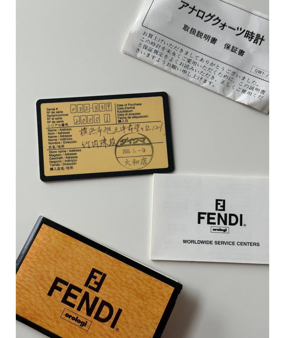 FENDI Серебряные стальные часы, фото 7