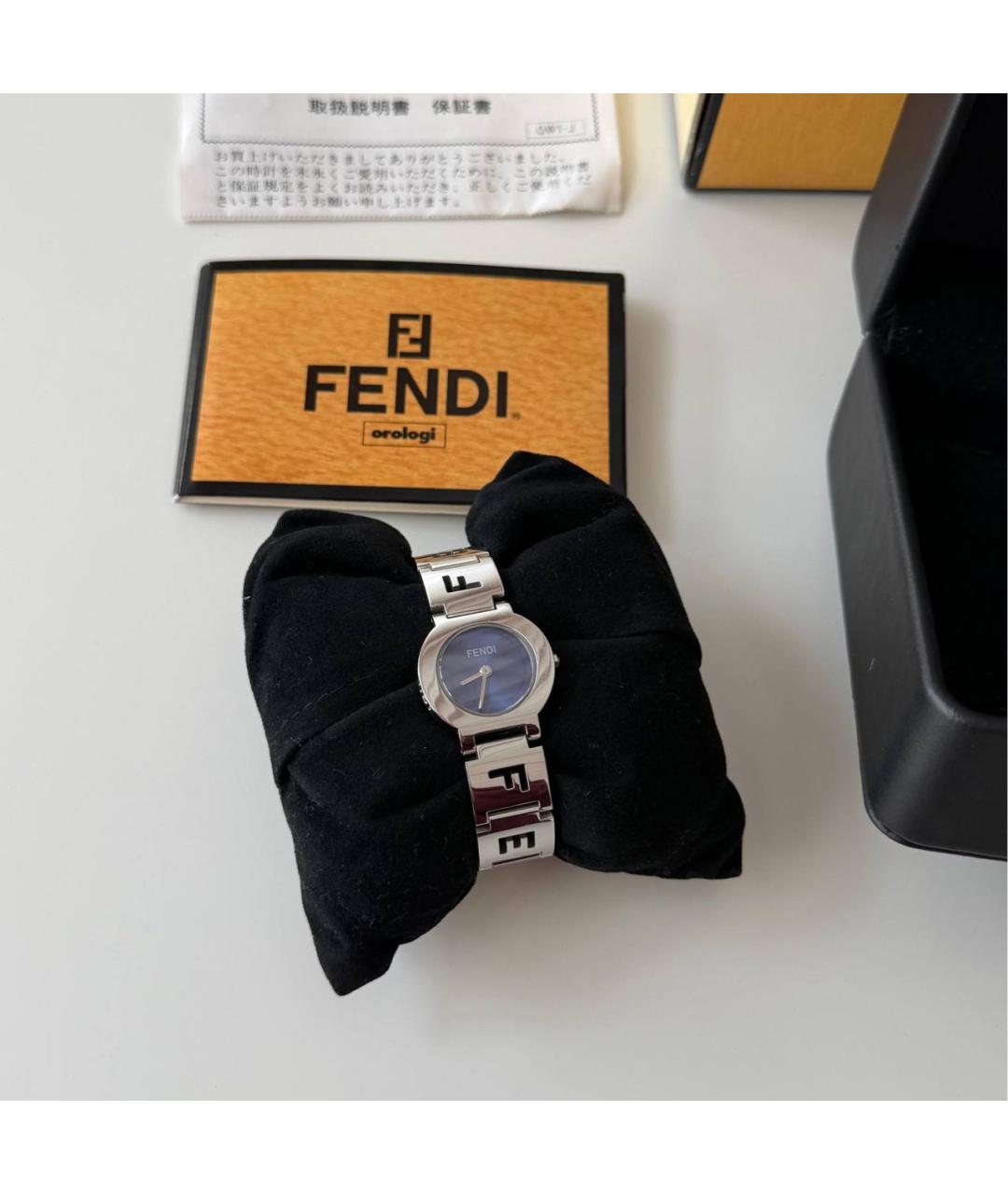 FENDI Серебряные стальные часы, фото 9