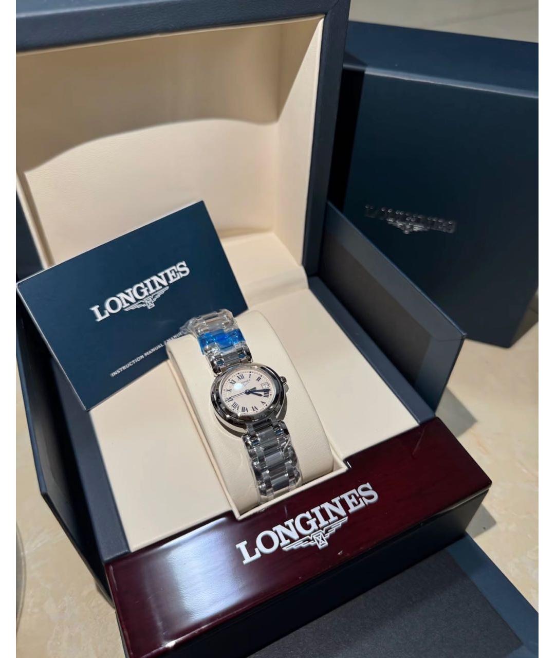 LONGINES Серебряные стальные часы, фото 5