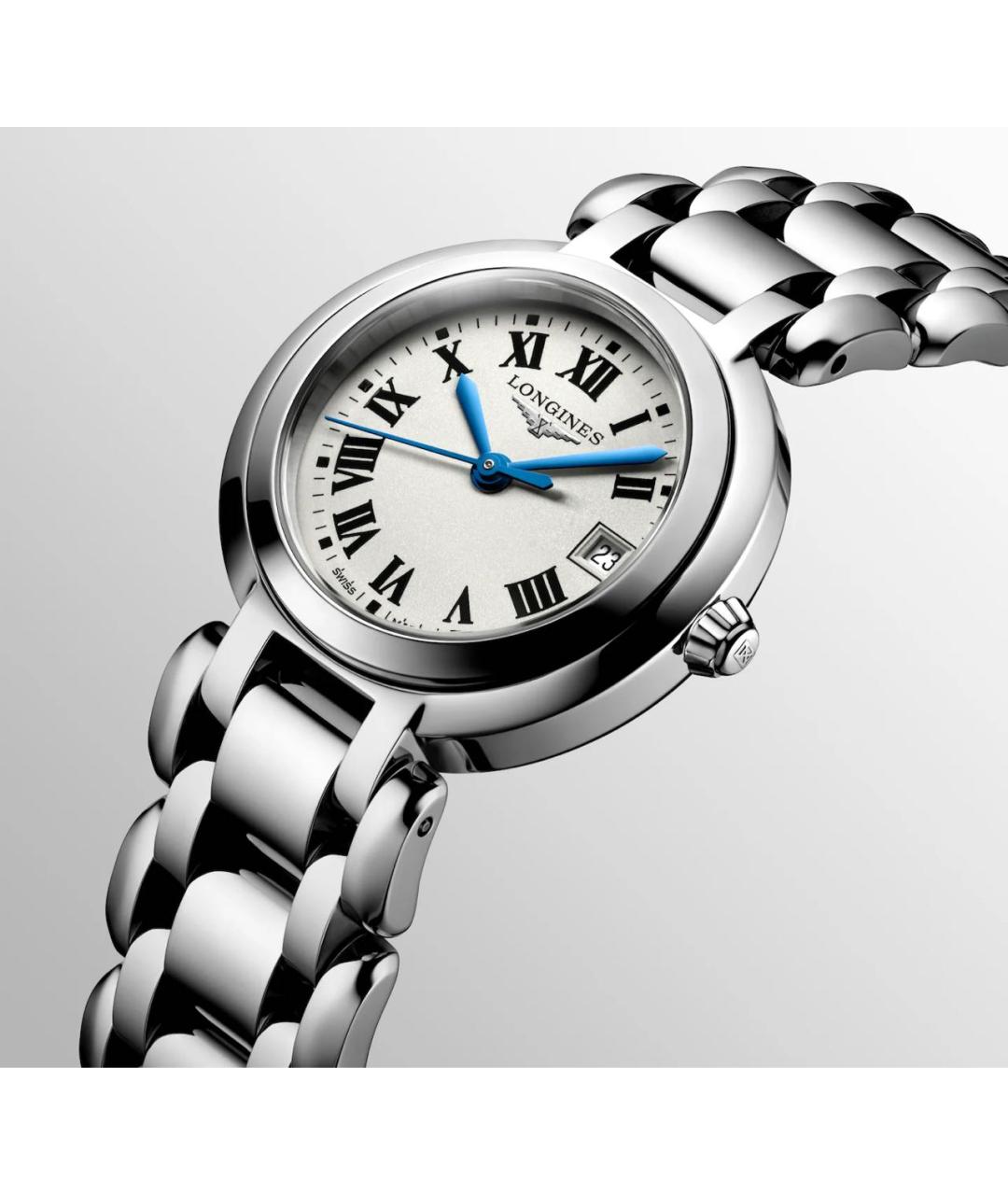 LONGINES Серебряные стальные часы, фото 4