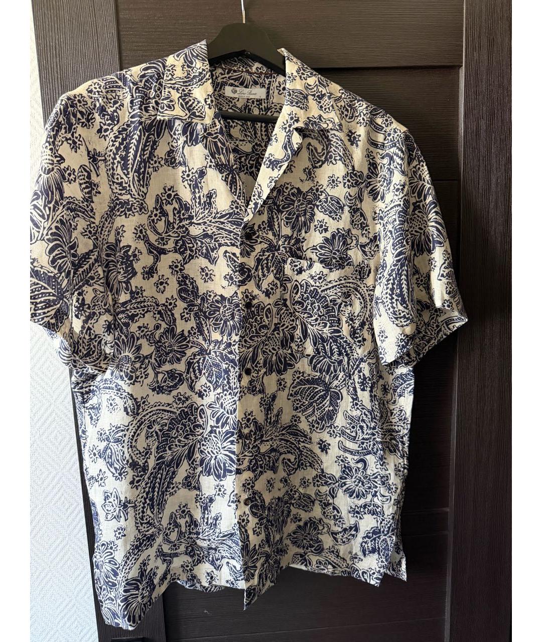 LORO PIANA Мульти льняная кэжуал рубашка, фото 7