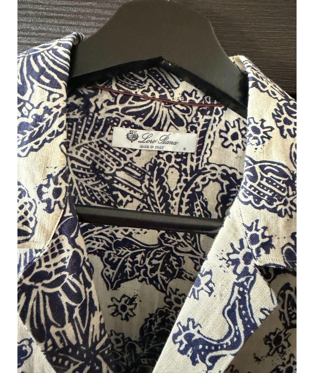 LORO PIANA Мульти льняная кэжуал рубашка, фото 3