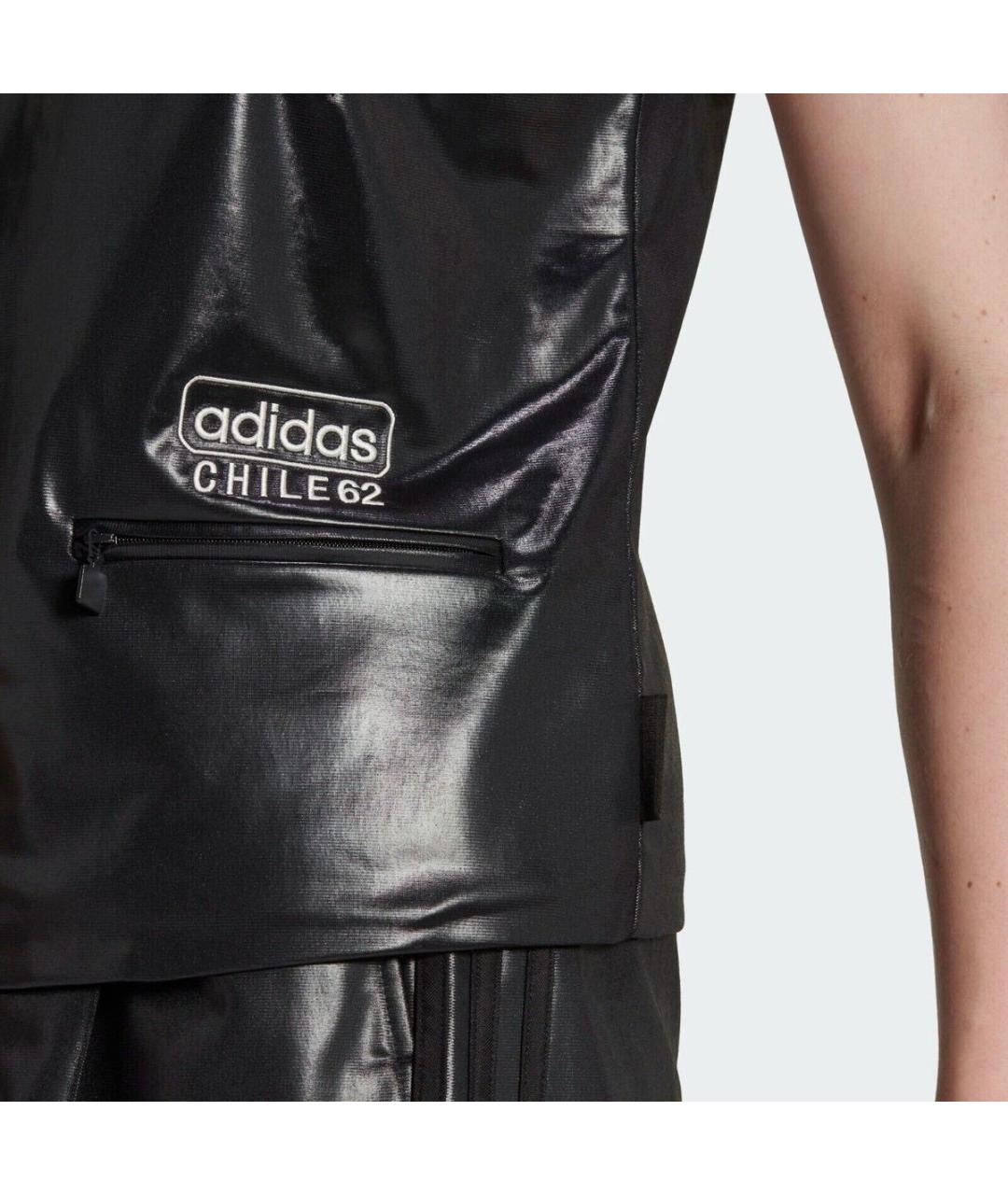 ADIDAS Черная полиэстеровая спортивная куртка, фото 4