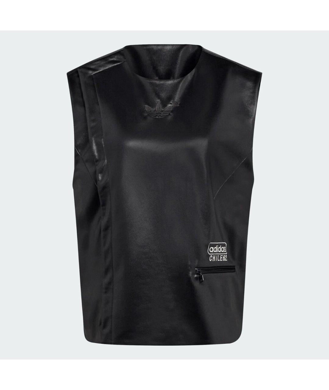 ADIDAS Черная полиэстеровая спортивная куртка, фото 5