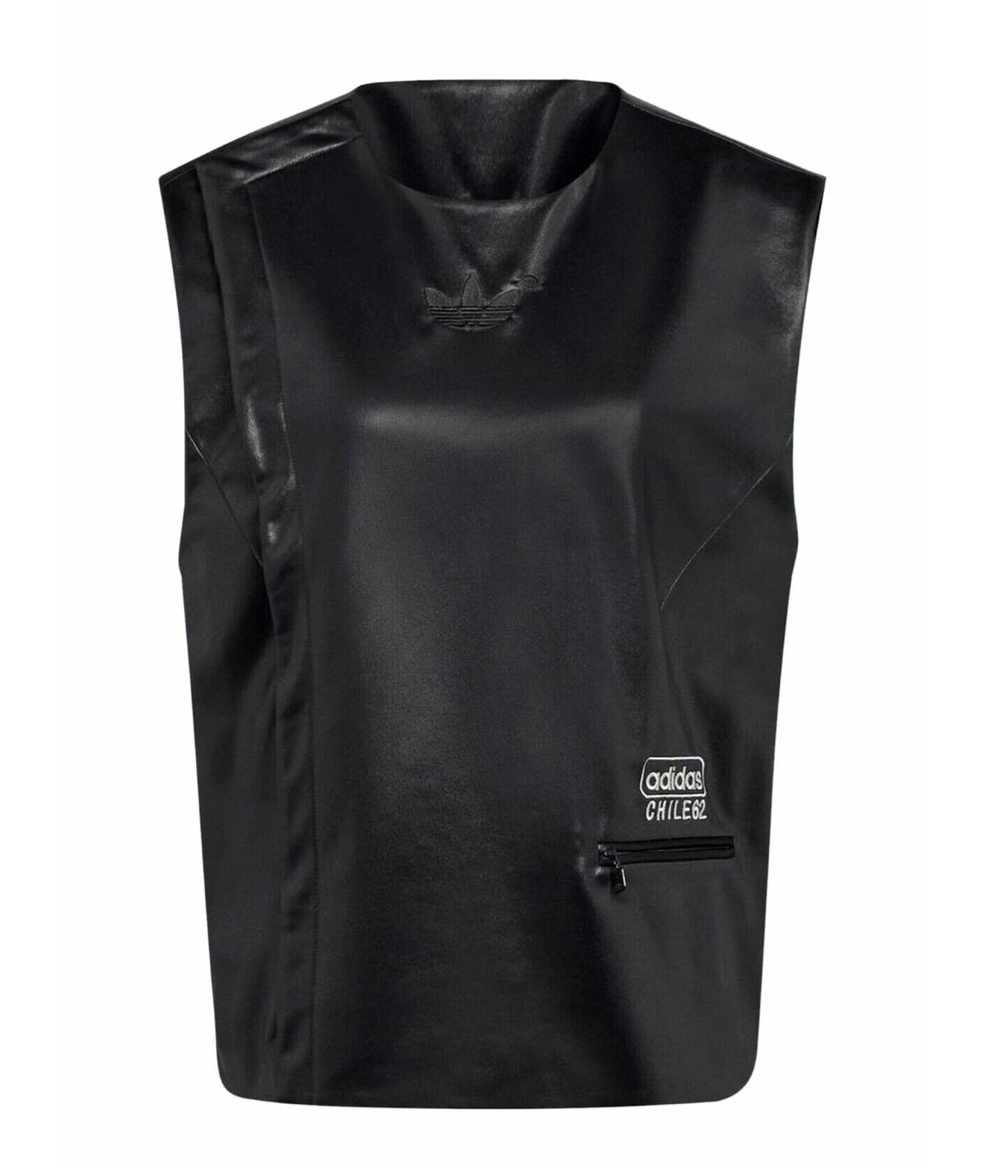 ADIDAS Черная полиэстеровая спортивная куртка, фото 1