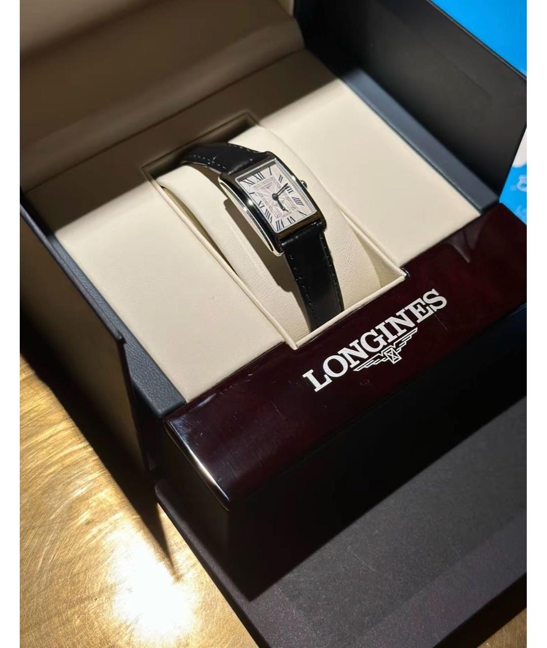 LONGINES Черные стальные часы, фото 5