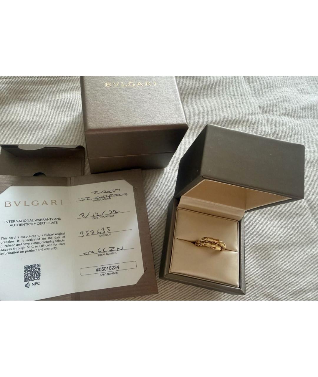 BVLGARI Золотое кольцо из желтого золота, фото 2