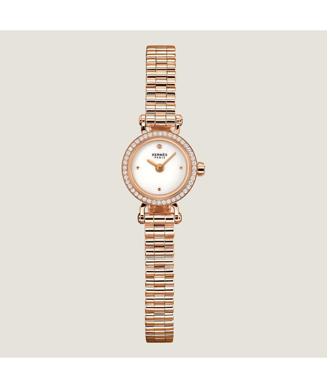HERMES Золотые часы из розового золота, фото 7