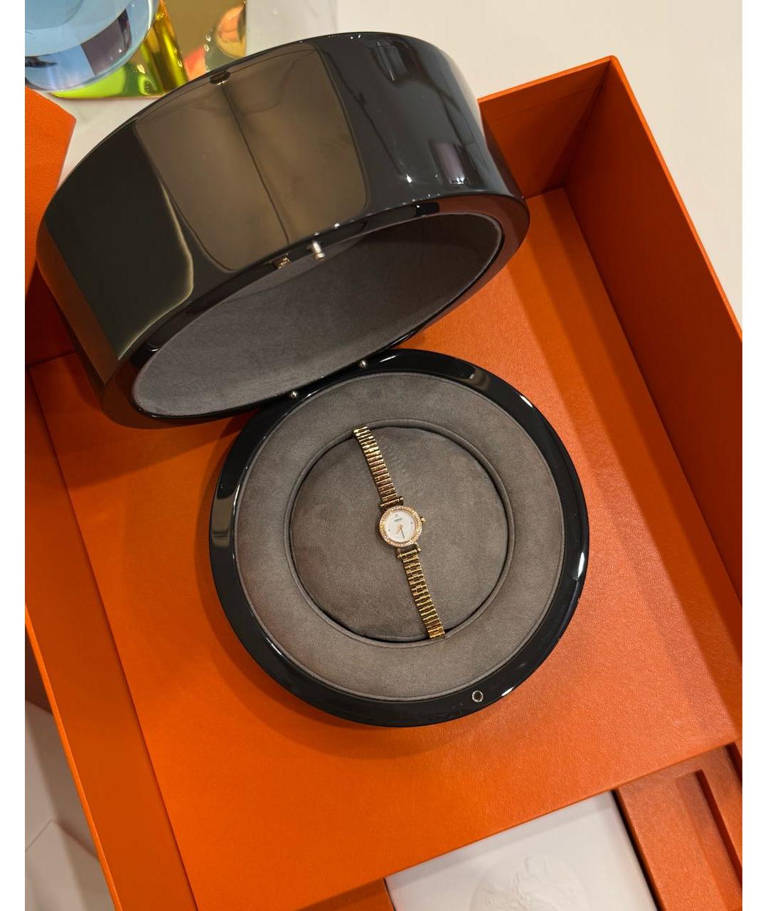 HERMES Золотые часы из розового золота, фото 6