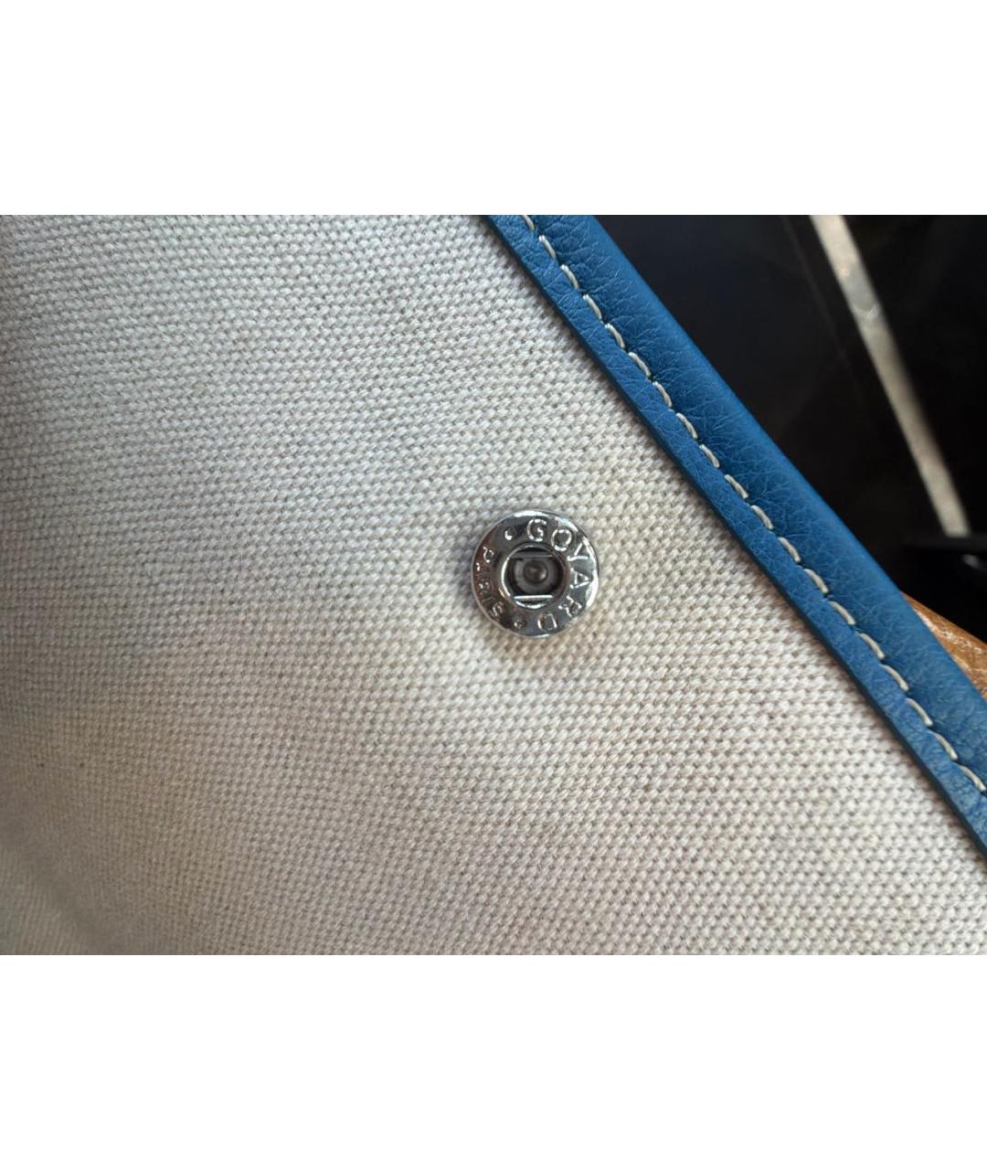 GOYARD Синяя сумка на плечо из канвы, фото 7