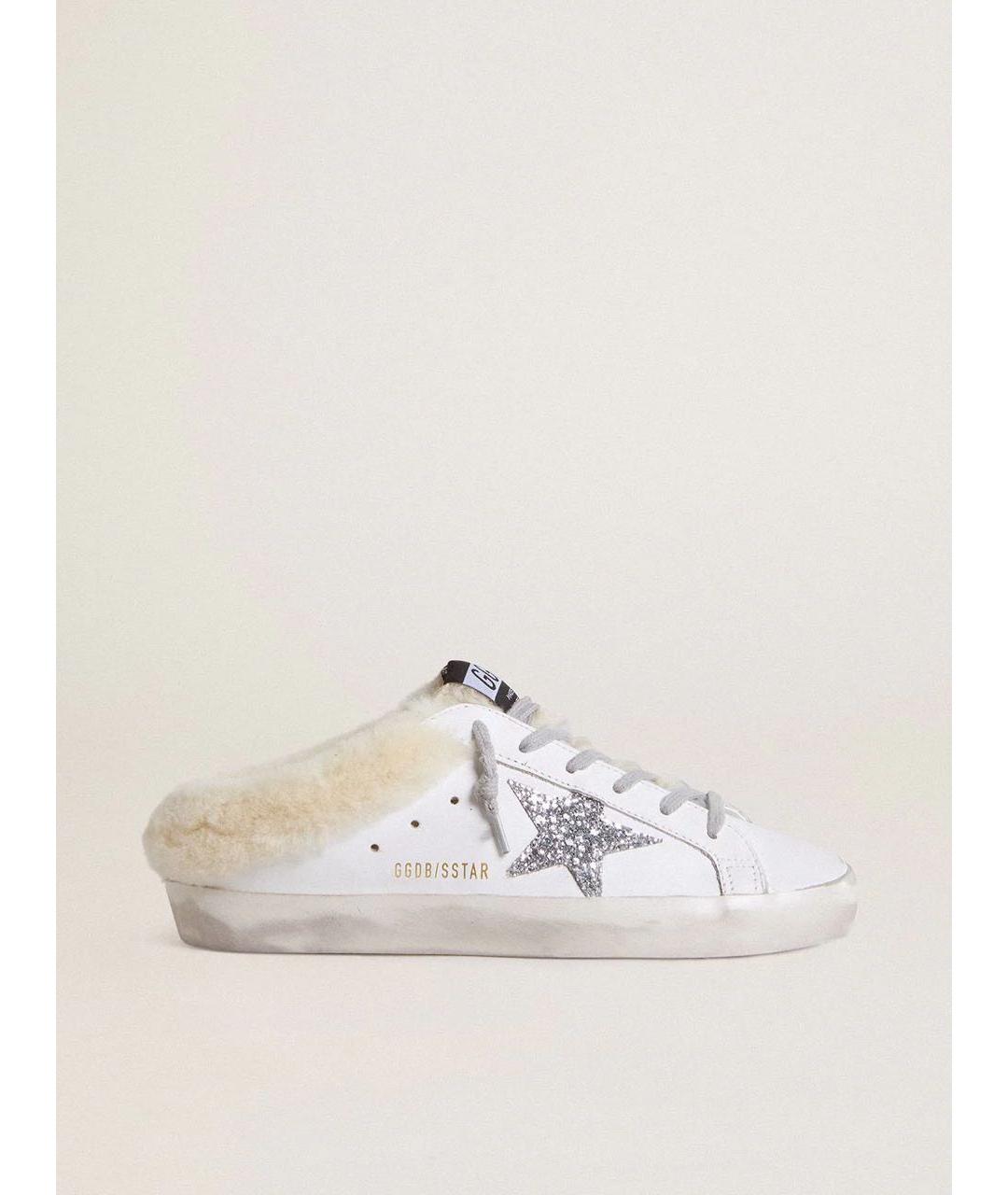 GOLDEN GOOSE Белые кожаные кеды, фото 4