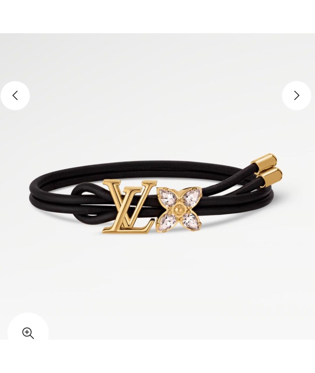LOUIS VUITTON Черный латунный браслет, фото 8
