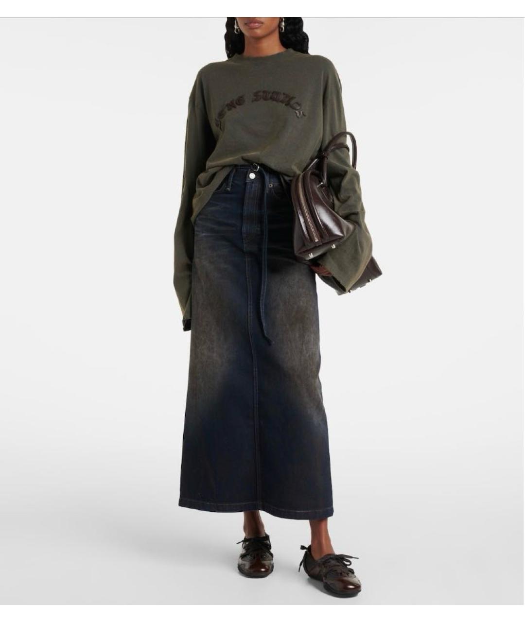 ACNE STUDIOS Коричневые кожаные кеды, фото 6