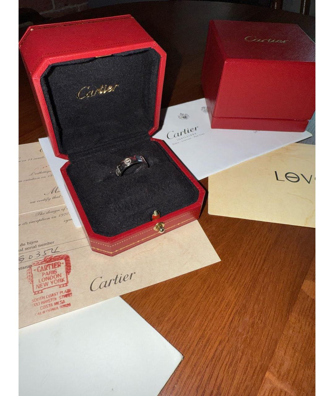 CARTIER Серебряное кольцо из белого золота, фото 2